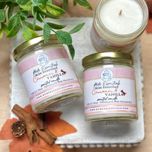 Bougie de soja naturelle coulée à la main à la vanille et à la cannelle