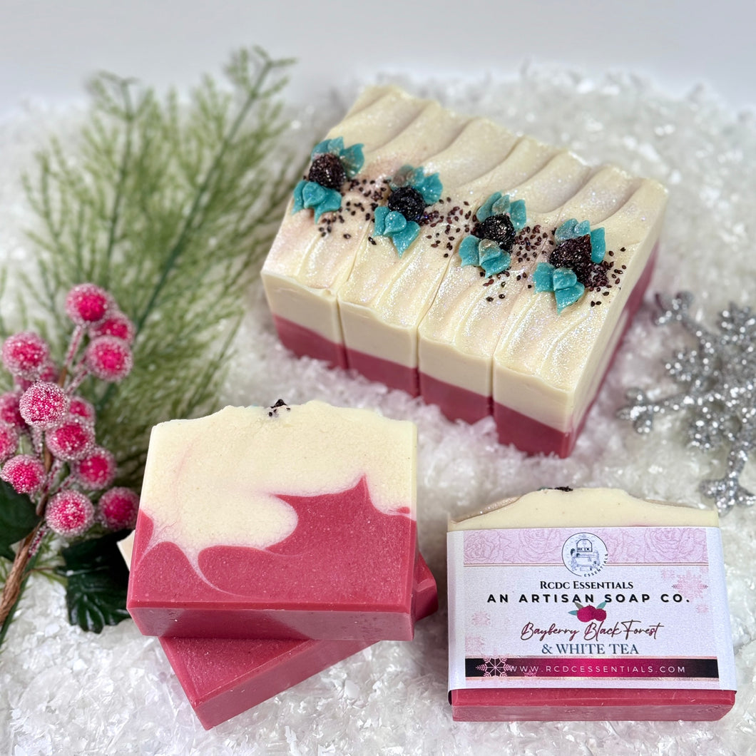 Baie de myrtille Forêt-Noire et Thé Blanc ~ Savon artisanal saponifié à froid