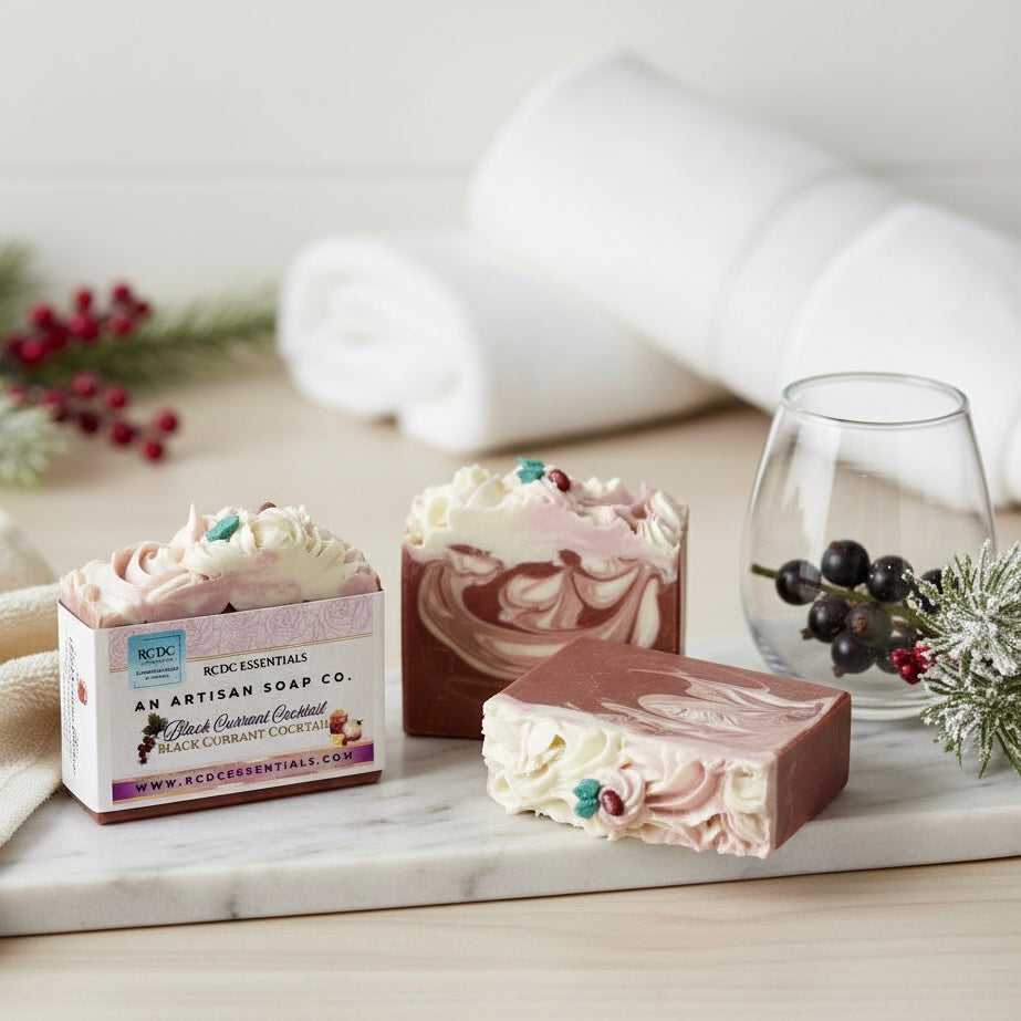 Black Currant Cocktail ~ Handmade Cold Process Goat's Milk Bar Soap