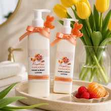 Frambuesa y mandarina ~ Loción natural de lujo para manos y cuerpo