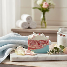 Frosted Peppermint ~ Handmade Cold Process Goat's Milk Bar Soap.