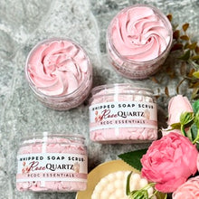 Cuarzo rosa ~ Exfoliante de azúcar y jabón batido