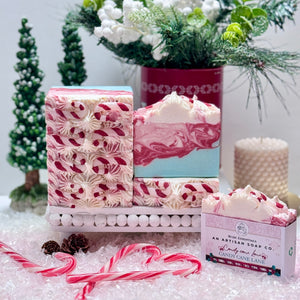 Candy Cane Lane ~ Handmade Cold Process Goat's Milk Bar Soap