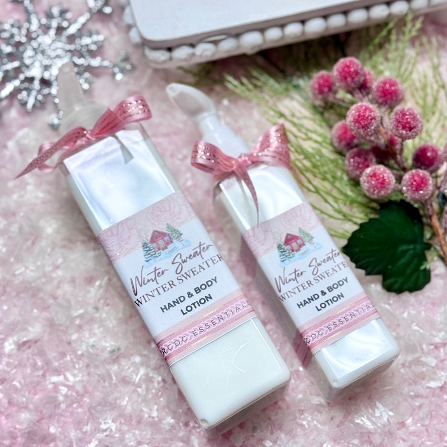 Pull d'hiver ~ Lotion naturelle de luxe pour les mains et le corps