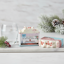 Frosted Peppermint ~ Handmade Cold Process Goat's Milk Bar Soap.