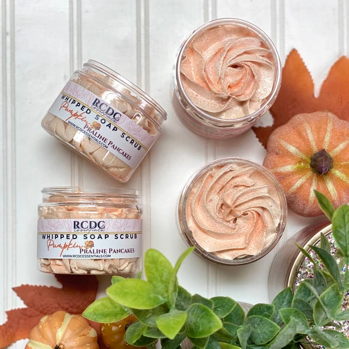 Panqueque de praliné de calabaza ~ Exfoliante de azúcar y jabón batido
