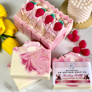 (Il ne reste qu'un seul produit) Framboise Mandarine ~ Savon au lait de chèvre fabriqué à la main à froid