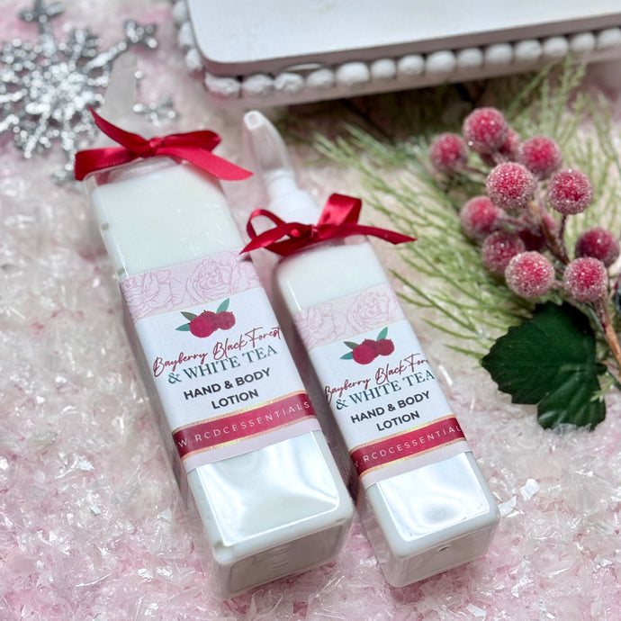 Bayberry Black Forest & White Tea ~ Natural Hand & Body Lotion