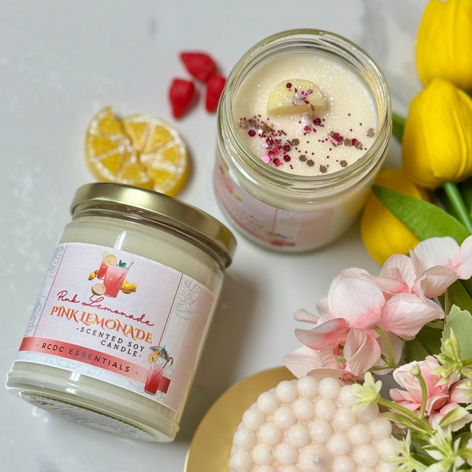 Pink Lemonade ~ Natural Hand Poured Soy Candle