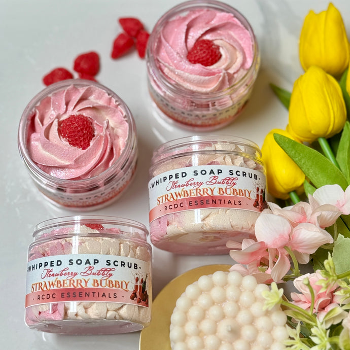 Strawberry Bubbly ~ Whipped Soap Sugar Scrub