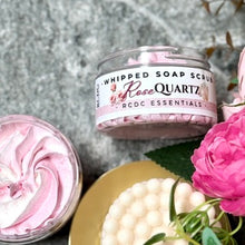 Cuarzo rosa ~ Exfoliante de azúcar y jabón batido