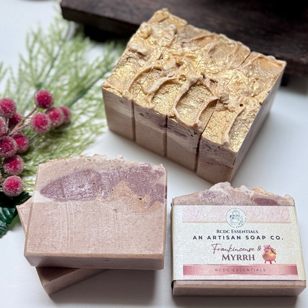 Frankincense & Myrrh Infused ~ Handmade Cold Process Soap