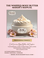 Whipped body butter recipe book cover
Body butter making manual for skincare brands
Step-by-step whipped butter formulation guide