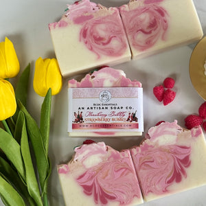 (Il ne reste qu'un seul produit) Framboise Mandarine ~ Savon au lait de chèvre fabriqué à la main à froid