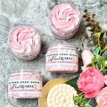 Cuarzo rosa ~ Exfoliante de azúcar y jabón batido