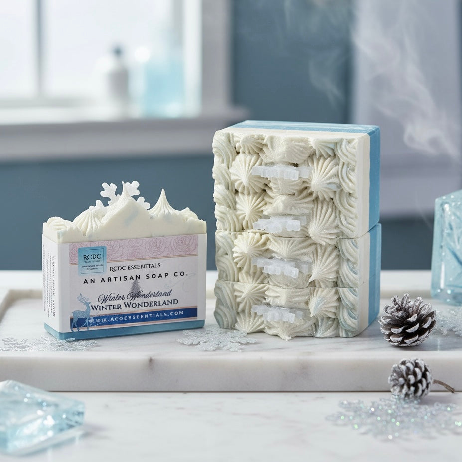 Winter Wonderland~ Handmade Cold Process Goat's Milk Bar Soap