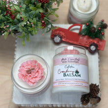 Cranberry Balsam~ Natural Hand Poured Soy Candle Lg. Jar