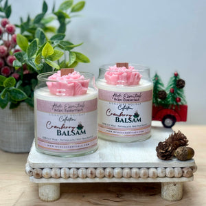 Cranberry Balsam~ Natural Hand Poured Soy Candle Lg. Jar