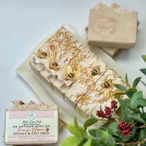 Orange Blossom Honey & Oat Milk ~ Handmade Cold Process Soap