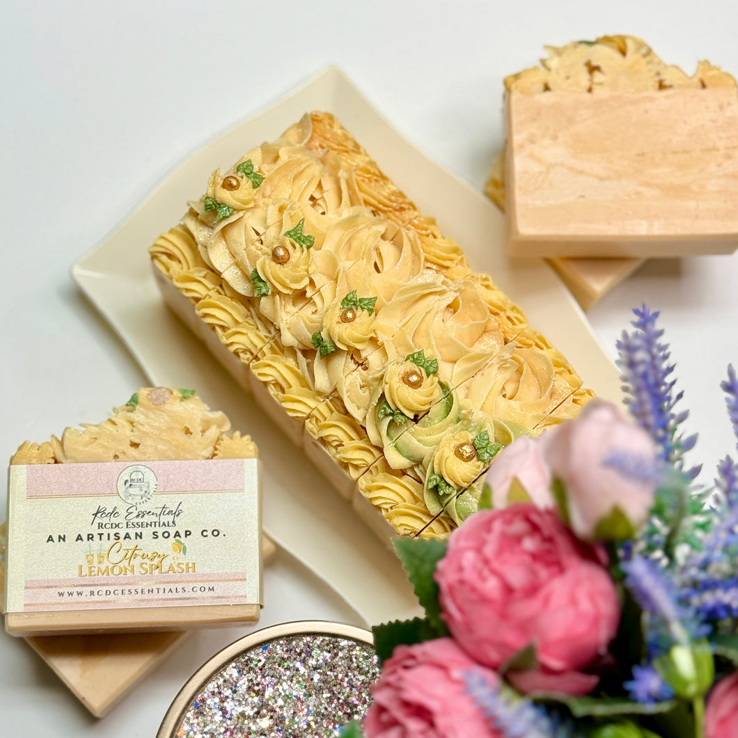 Citrusy Lemon Splash ~  Handmade Goats Milk Soap