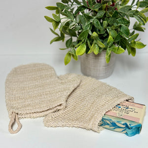 Soap Saver~ Lather Boost Exfoliating Natural Sisal Mitt