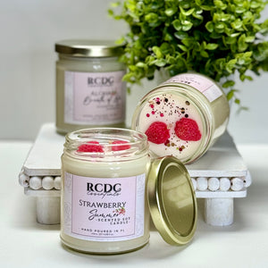 Strawberry Summer~ Natural Hand Poured Soy Candle