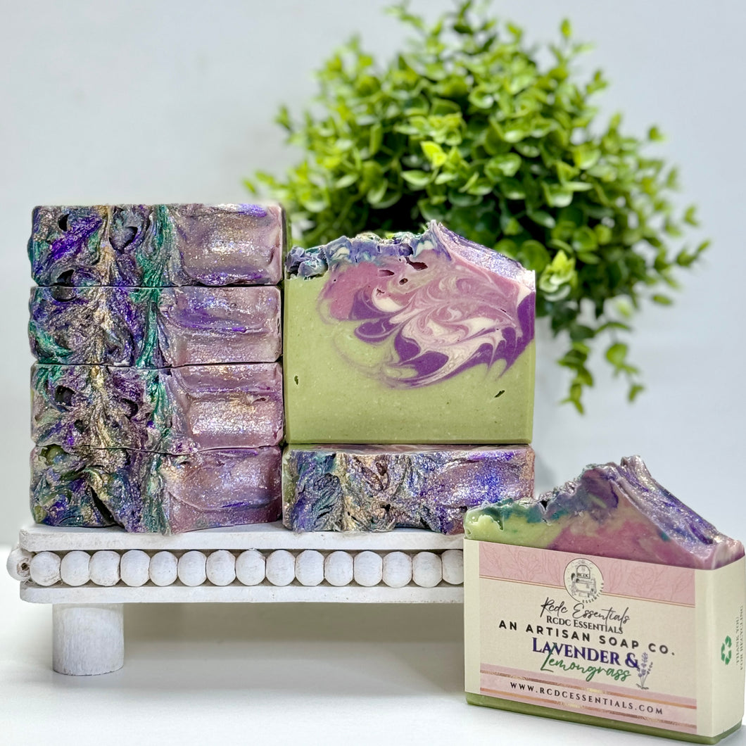 Lavender & Lemongrass ~ Handmade Cold Process Goat's Milk Bar Soap