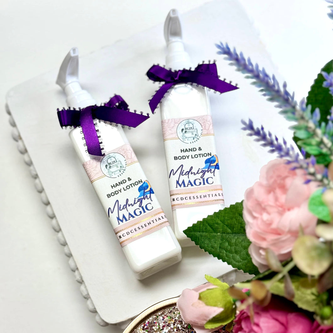 Midnight Magic ~ Lotion naturelle de luxe pour les mains et le corps