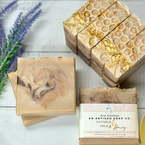 Oatmeal Milk & Golden Honey ~ Handmade Cold Process Goat's Milk Bar Soap