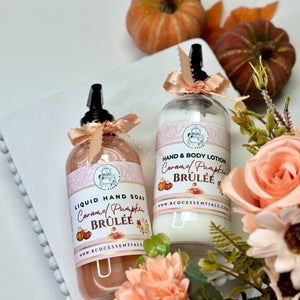 Caramel Pumpkin Brûlée ~ Liquid Hand Soap & Lotion Combo