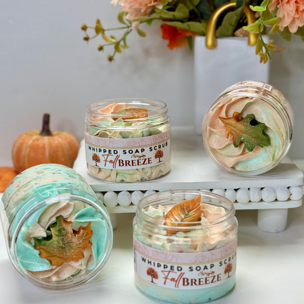 Brise d'automne ~ Gommage au sucre et au savon fouetté