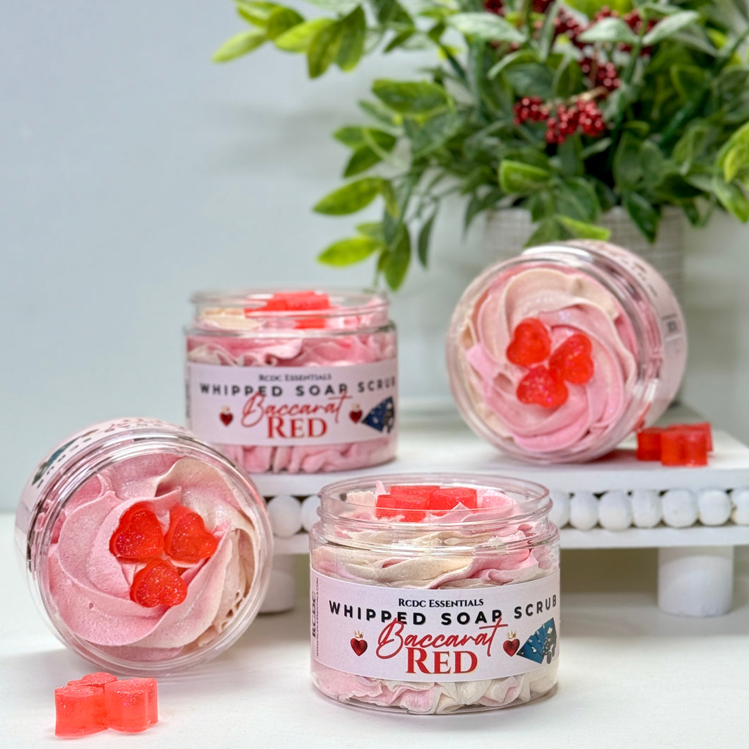 Baccarat RED ~ Gommage au sucre au savon fouetté