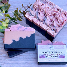 Pink Diamonds & Black Pearl ~ Natural Handmade Cold Process Soap