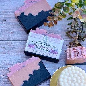 Pink Diamonds & Black Pearl ~ Natural Handmade Cold Process Soap