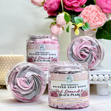 Diamants roses et perle noire ~ Gommage au sucre au savon fouetté