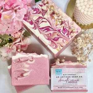 (Agotado) Limonada rosa ~ Jabón natural elaborado a mano en frío