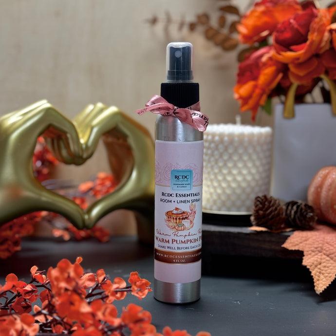 Spray para ambientes con aroma cálido de calabaza y especias