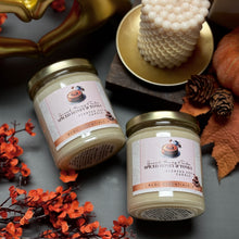 Vela de soja natural hecha a mano con miel especiada y haba tonka 