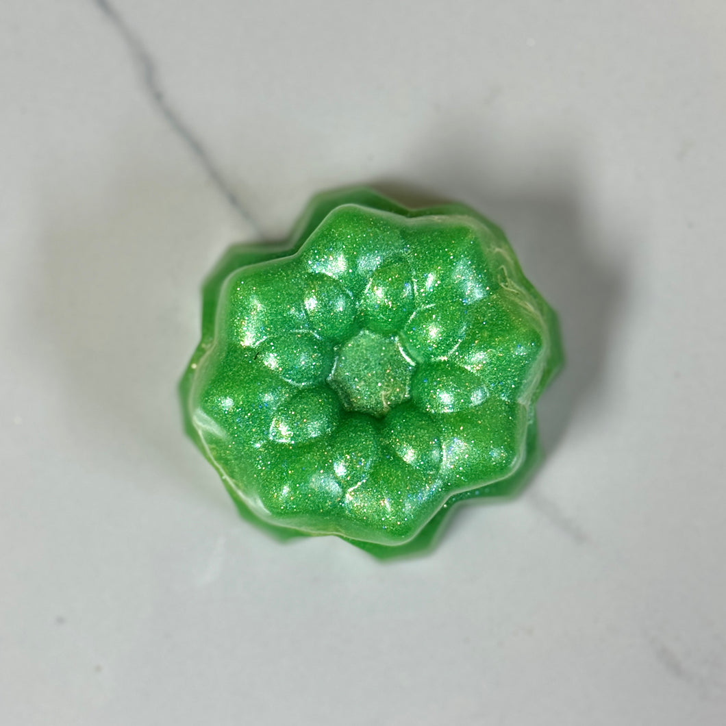 Melon Glow Loofah Soap ~ Honeydew Glycerin Exfoliating Bar