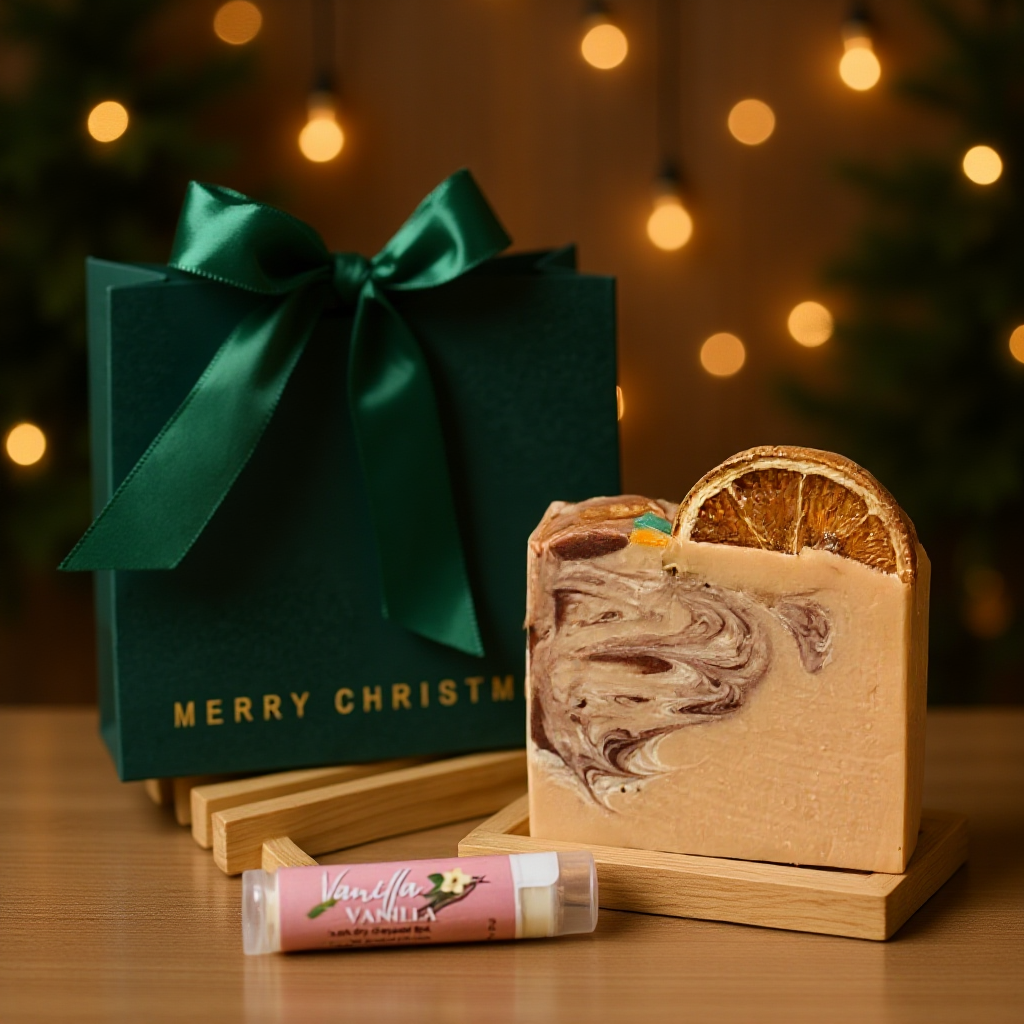 Christmas Grab Gift Set ~ Soap & Lip Balm Combo