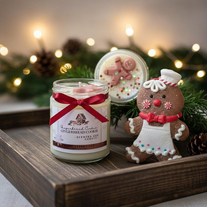 Gingerbread Cookie ~ Natural Hand Poured Soy Candle Med. Jar