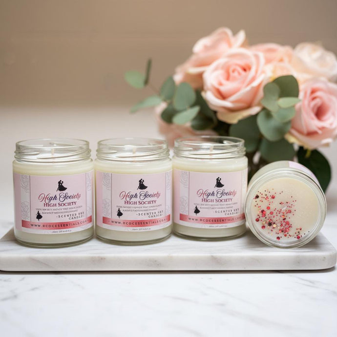 High Society ~ Natural Hand Poured Soy Candle Med. Jar