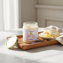 Sablé au citron et à la lavande ~ Bougie de soja naturelle coulée à la main