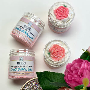 Confetti Birthday Cake ~ Whipped Soap Sugar Scrub