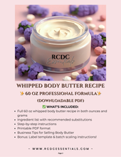 Whipped Body Butter Recipe – 60 oz Batch (Downloadable PDF)Whipped body butter recipe book cover
Body butter making manual for skincare brands
Step-by-step whipped butter formulation guide