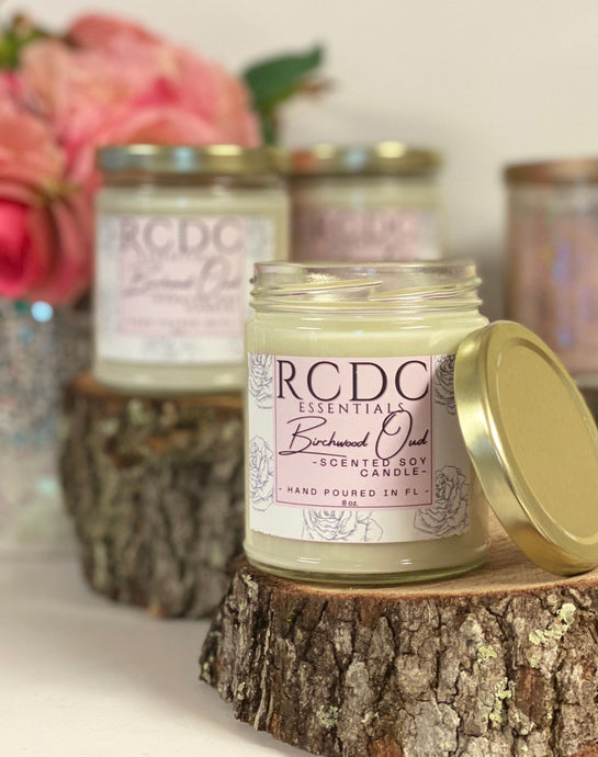 Birchwood Oud ~ Natural Hand Poured Soy Candle