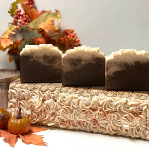 (Only One LEFT) Spice Pumpkin Mocha Latte ~ Handmade Cold Process Goat's Milk Bar Soap