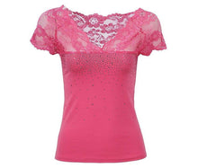 Lacey Sparkle Embellished V nevk Top