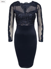 Kimmy Illusion Lace Cocktail Party Dress