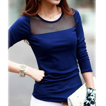 Splice Of Life mesh neckline insert top